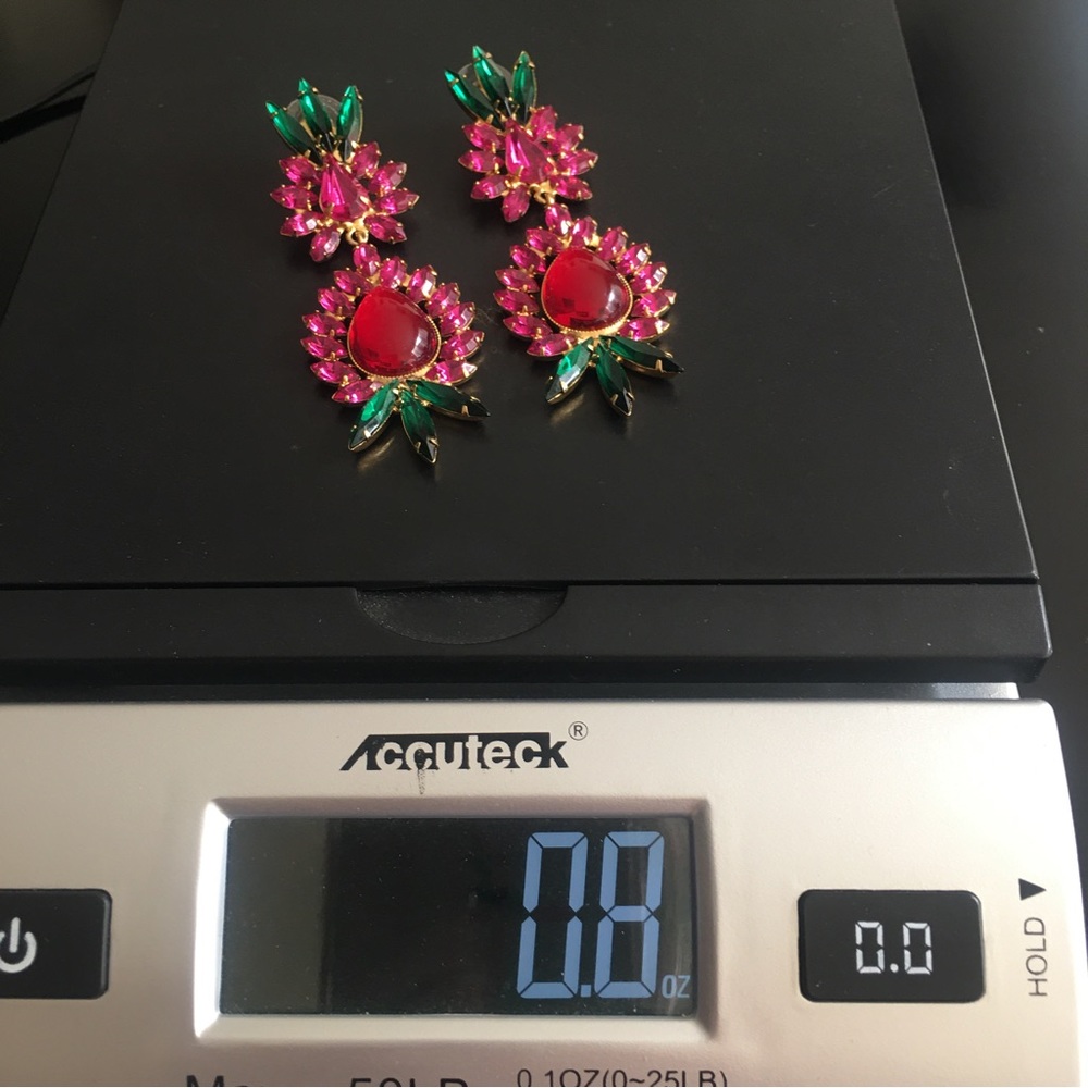 NWOT Rhinestone Earrings - Picture 6 of 6